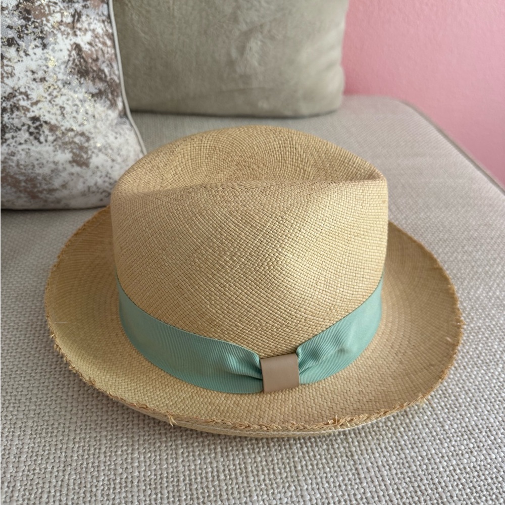 Hat Attack Tan Fedora with Green Band